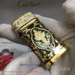 ARW 1:1 Replica AAA Cartier Limited Editions 3-Tone Jet lighter White,Black,Gold  Cartier Lighter